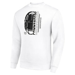 Starter Half Helmet Team Graphic Tri-Blend Fleece Pullover Sweatshirt - Washington Commanders