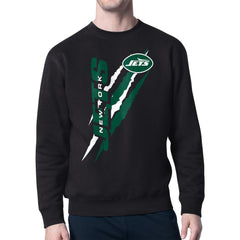 Starter Color Scratch Team Graphic Fleece Pullover Sweatshirt - New York Jets