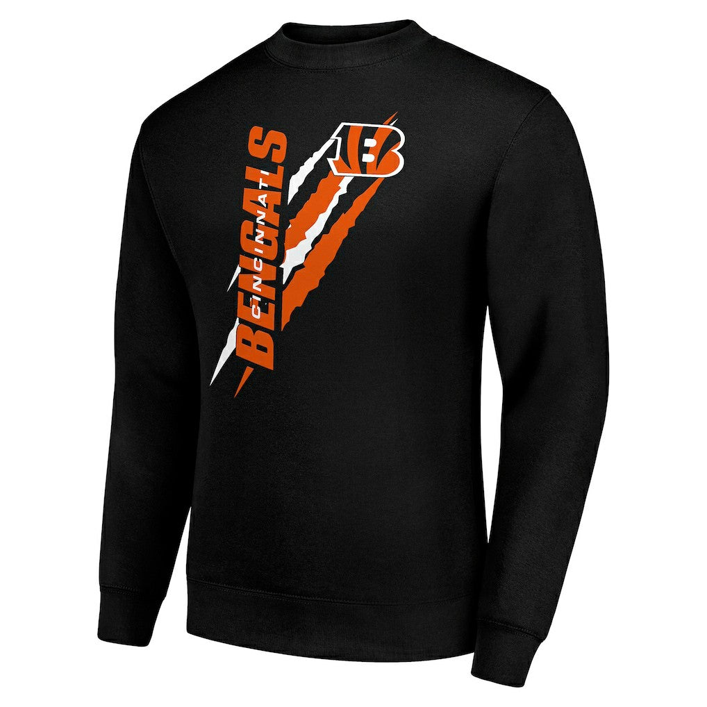 Starter Color Scratch Team Graphic Fleece Pullover Sweatshirt - Cincinnati Bengals
