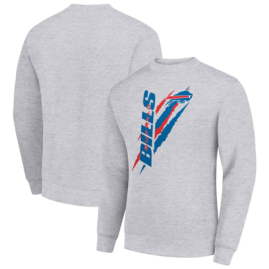 Starter Color Scratch Team Graphic Fleece Pullover Sweatshirt - Buffalo Bills