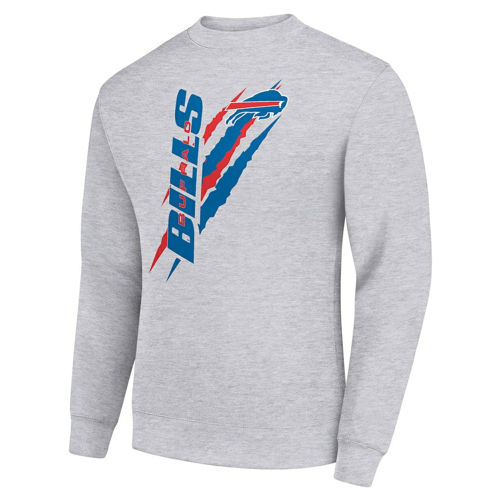 Starter Color Scratch Team Graphic Fleece Pullover Sweatshirt - Buffalo Bills