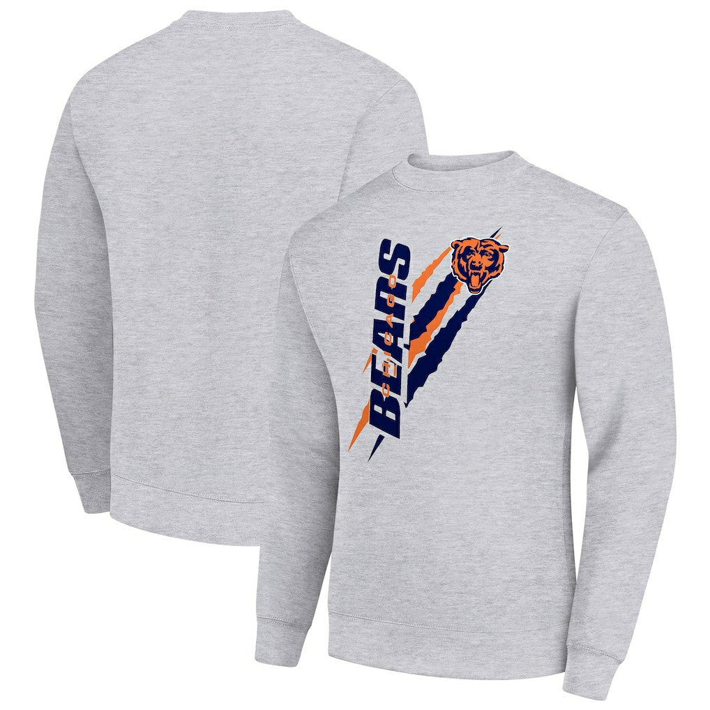 Starter Color Scratch Team Graphic Fleece Pullover Sweatshirt - Chicago Bears