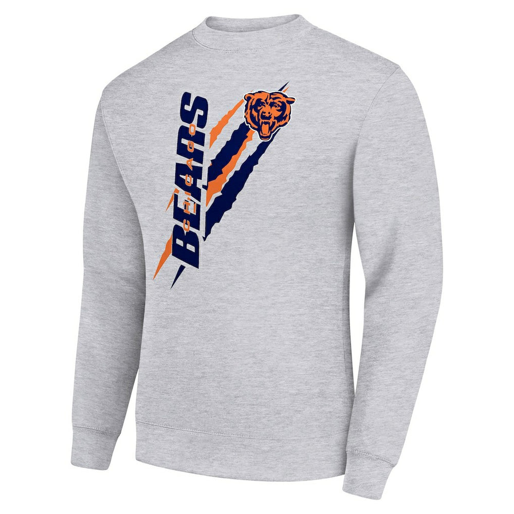 Starter Color Scratch Team Graphic Fleece Pullover Sweatshirt - Chicago Bears