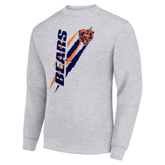 Starter Color Scratch Team Graphic Fleece Pullover Sweatshirt - Chicago Bears