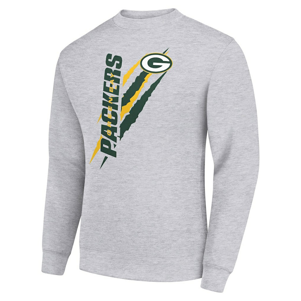 Starter Color Scratch Team Graphic Fleece Pullover Sweatshirt - Green Bay Packers