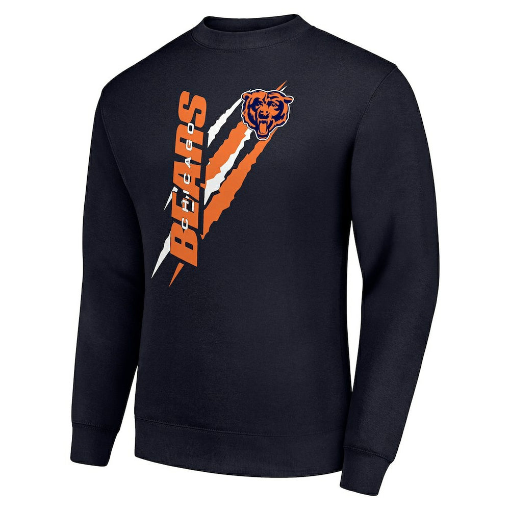 Starter Color Scratch Team Graphic Fleece Pullover Sweatshirt - Chicago Bears
