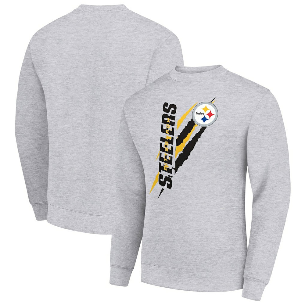 Starter Color Scratch Team Graphic Fleece Pullover Sweatshirt - Pittsburgh Steelers