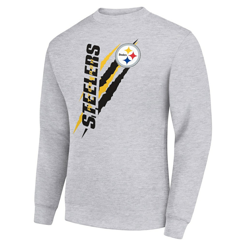 Starter Color Scratch Team Graphic Fleece Pullover Sweatshirt - Pittsburgh Steelers