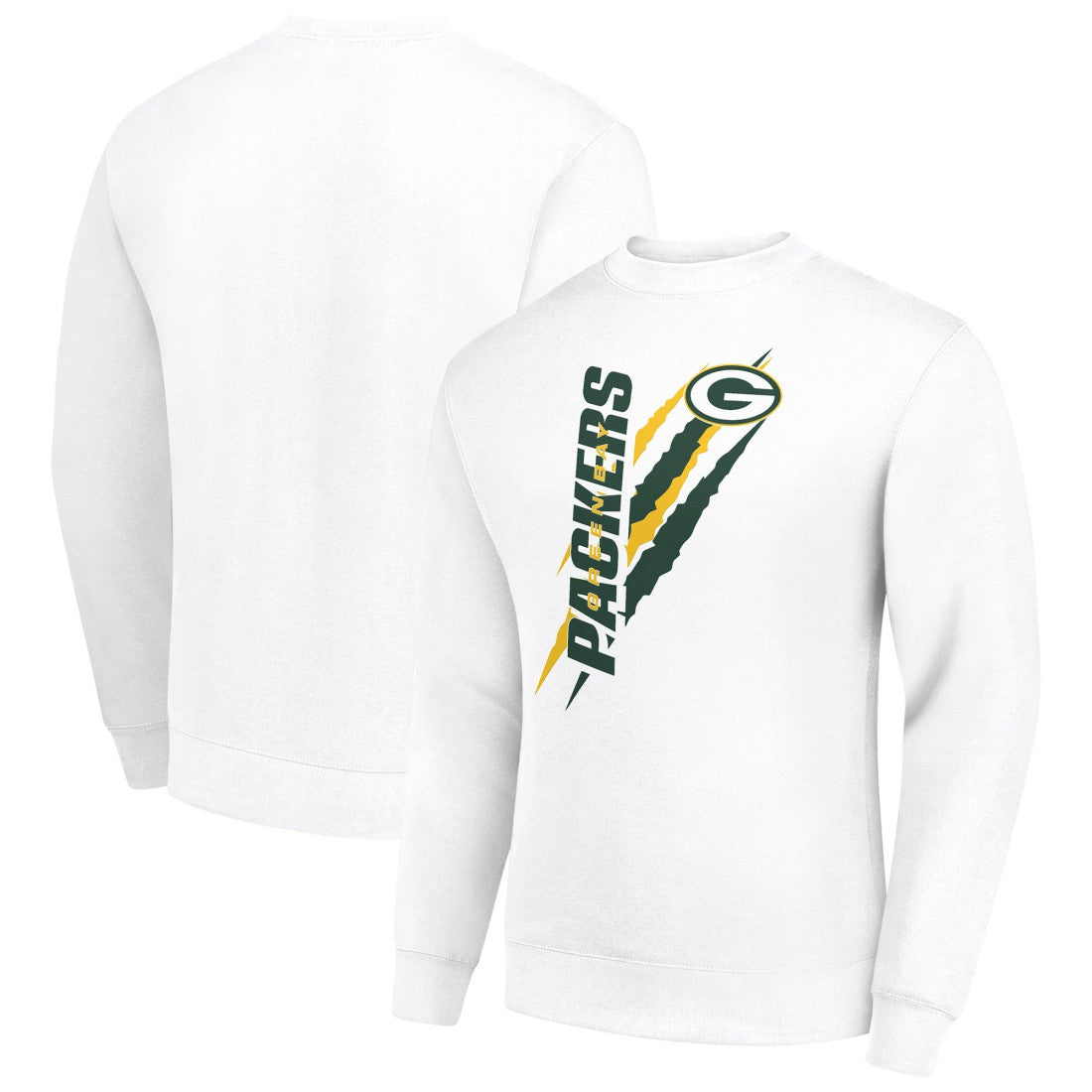 Starter Color Scratch Team Graphic Fleece Pullover Sweatshirt - Green Bay Packers