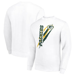 Starter Color Scratch Team Graphic Fleece Pullover Sweatshirt - Green Bay Packers