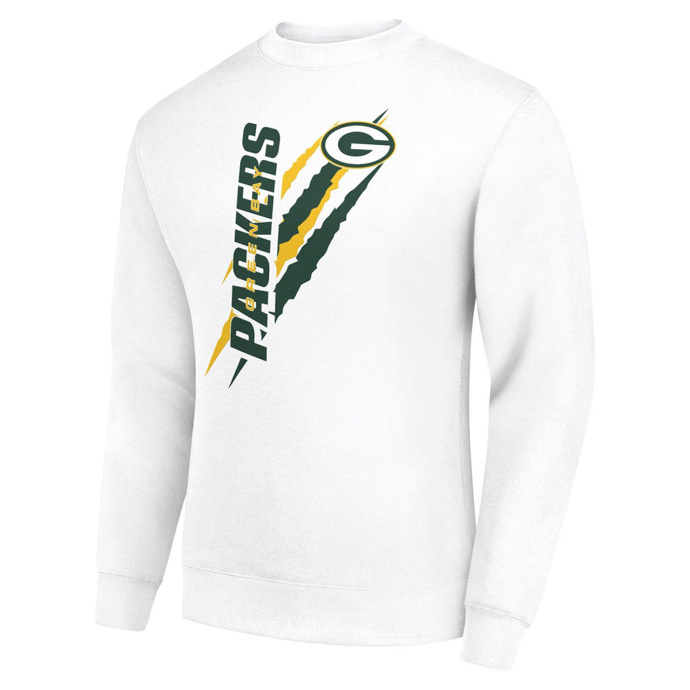 Starter Color Scratch Team Graphic Fleece Pullover Sweatshirt - Green Bay Packers