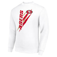 Starter Color Scratch Team Graphic Fleece Pullover Sweatshirt - San Francisco 49ers