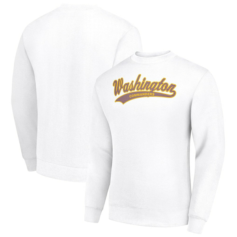 Starter Tailsweep Team Graphic Tri-Blend Fleece Pullover Sweatshirt - Washington Commanders