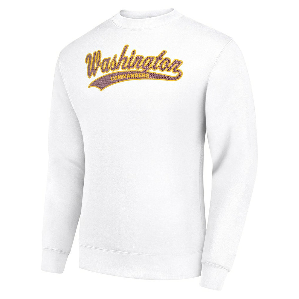 Starter Tailsweep Team Graphic Tri-Blend Fleece Pullover Sweatshirt - Washington Commanders