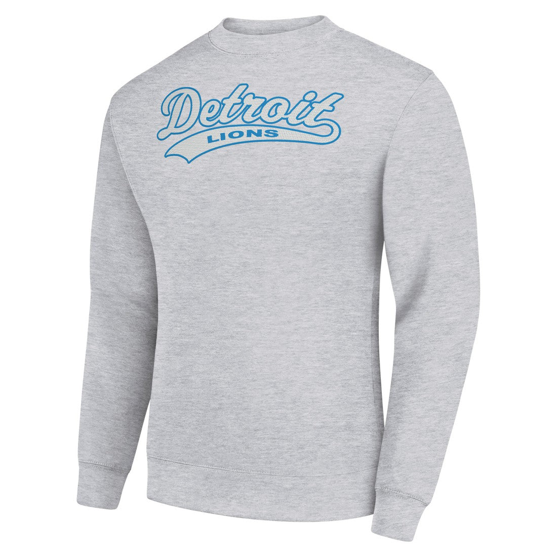 Starter Tailsweep Team Graphic Tri-Blend Fleece Pullover Sweatshirt - Detroit Lions