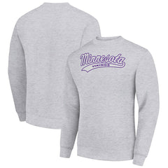 Starter Tailsweep Team Graphic Tri-Blend Fleece Pullover Sweatshirt - Minnesota Vikings
