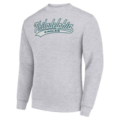 Starter Tailsweep Team Graphic Tri-Blend Fleece Pullover Sweatshirt - Philadelphia Eagles