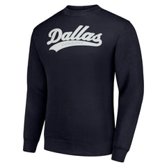 Starter Tailsweep Team Graphic Tri-Blend Fleece Pullover Sweatshirt - Dallas Cowboys