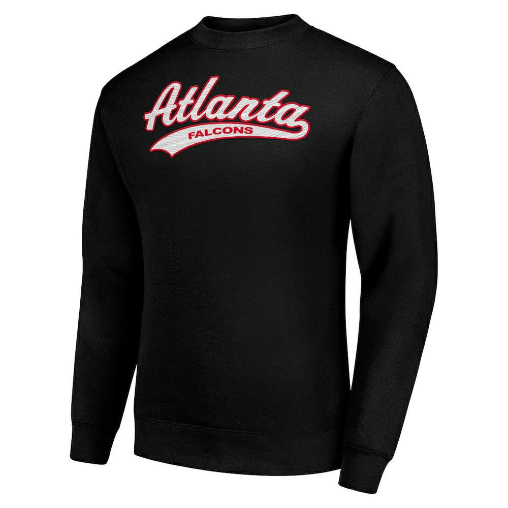Starter Tailsweep Team Graphic Tri-Blend Fleece Pullover Sweatshirt - Atlanta Falcons