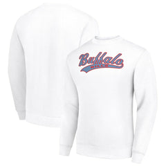 Starter Tailsweep Team Graphic Tri-Blend Fleece Pullover Sweatshirt - Buffalo Bills