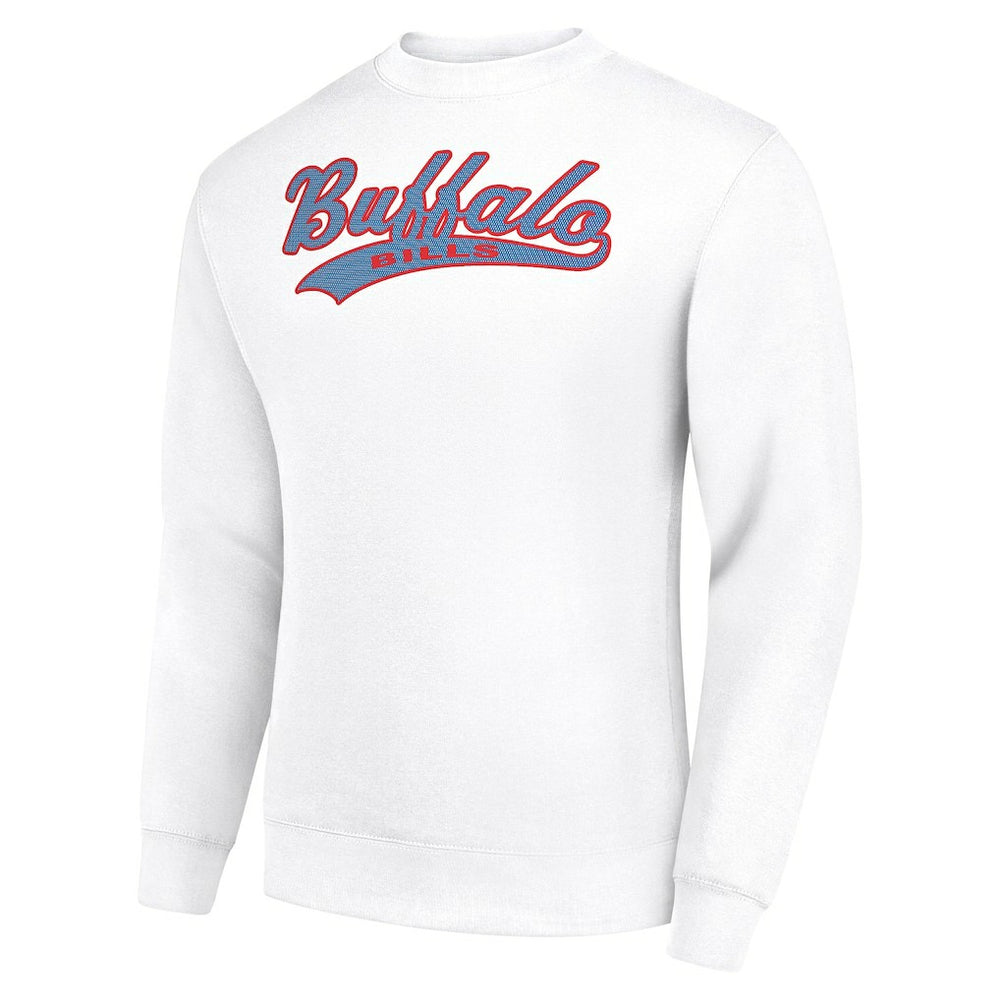 Starter Tailsweep Team Graphic Tri-Blend Fleece Pullover Sweatshirt - Buffalo Bills