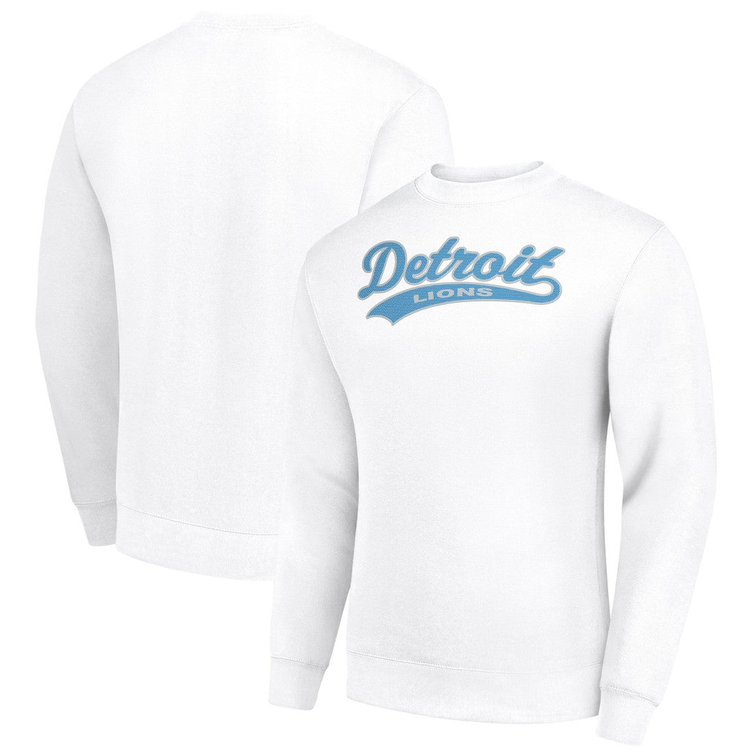 Starter Tailsweep Team Graphic Tri-Blend Fleece Pullover Sweatshirt - Detroit Lions