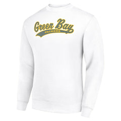 Starter Tailsweep Team Graphic Tri-Blend Fleece Pullover Sweatshirt - Green Bay Packers