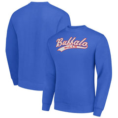 Starter Tailsweep Team Graphic Tri-Blend Fleece Pullover Sweatshirt - Buffalo Bills
