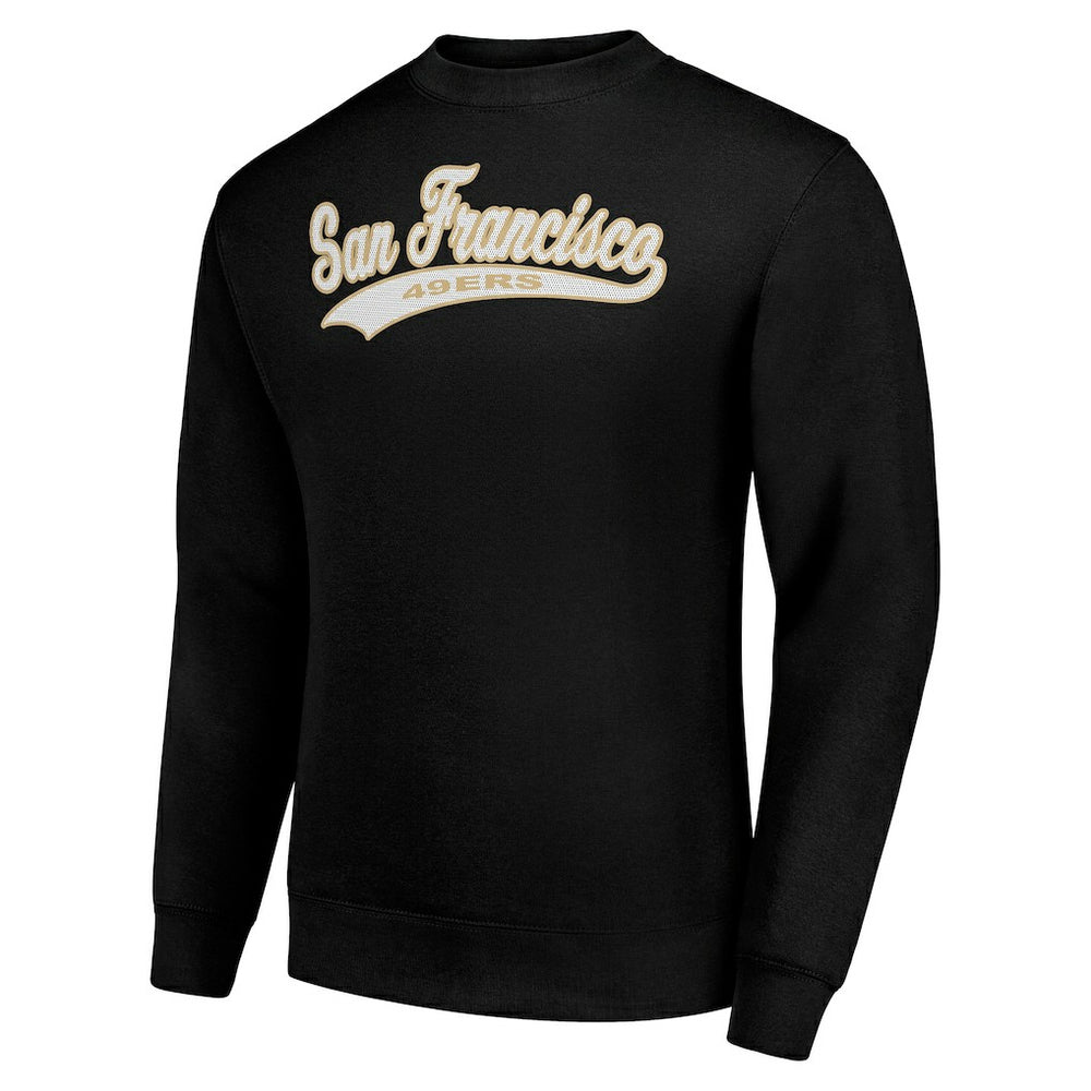 Starter Tailsweep Team Graphic Tri-Blend Fleece Pullover Sweatshirt - San Francisco 49ers