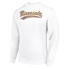 Starter Tailsweep Team Graphic Tri-Blend Fleece Pullover Sweatshirt - Minnesota Vikings