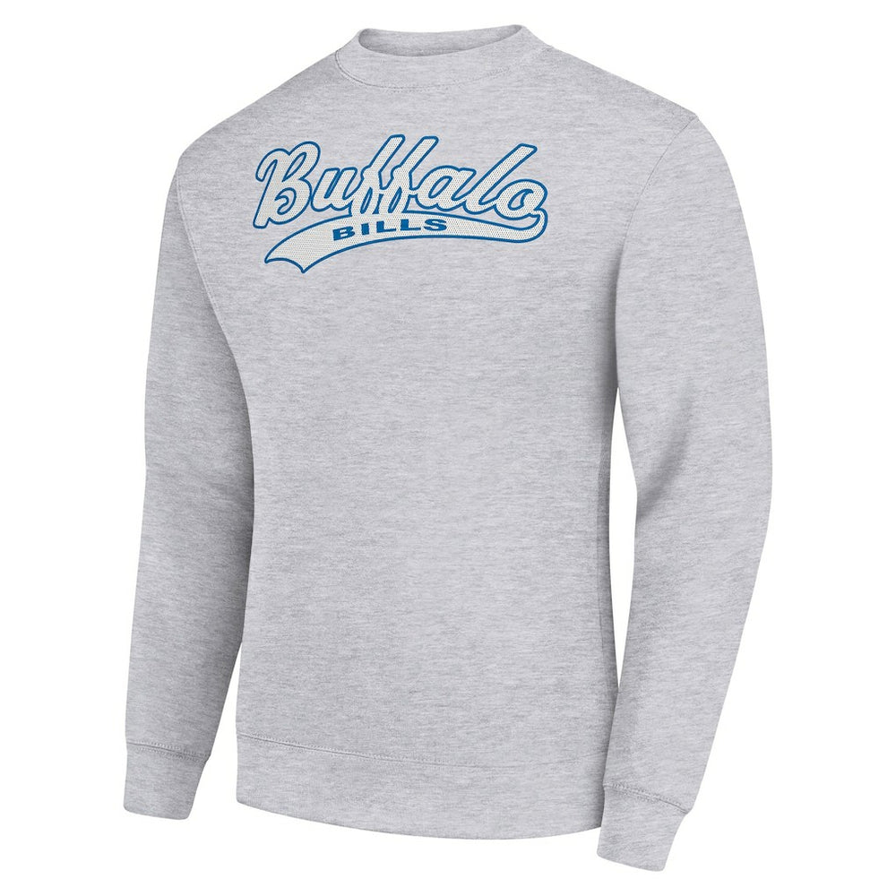 Starter Tailsweep Team Graphic Tri-Blend Fleece Pullover Sweatshirt - Buffalo Bills