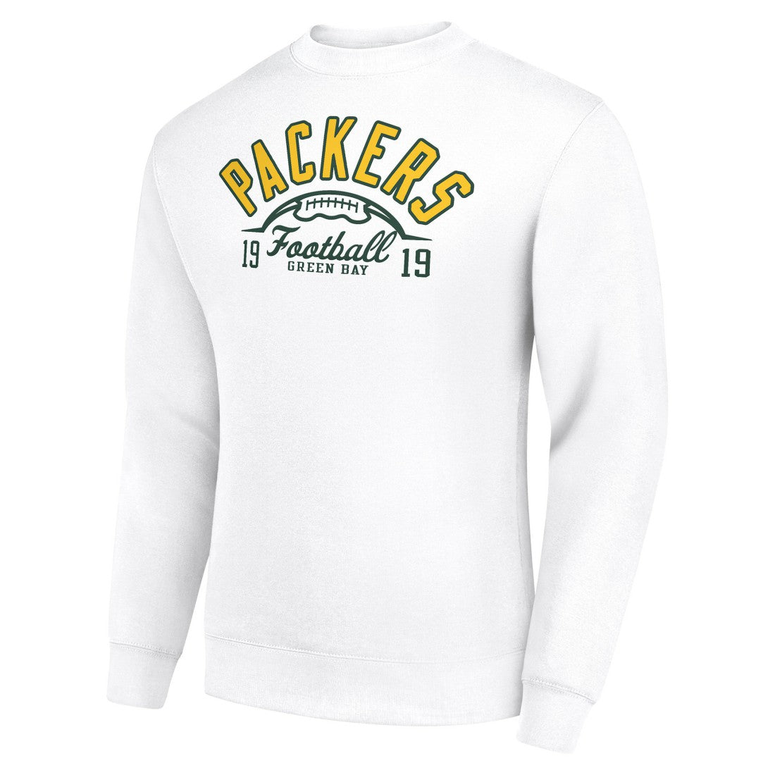 Starter Half Ball Team Graphic Tri-Blend Fleece Pullover Sweatshirt - Green Bay Packers