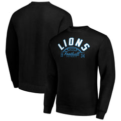 Starter Half Ball Team Graphic Fleece Pullover Sweatshirt - Detroit Lions