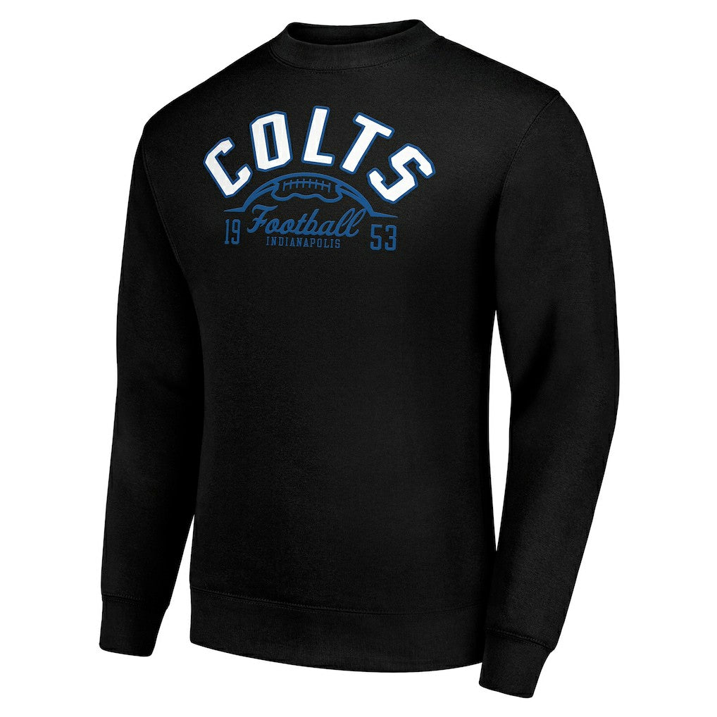 Starter Half Ball Team Graphic Fleece Pullover Sweatshirt - Indianapolis Colts