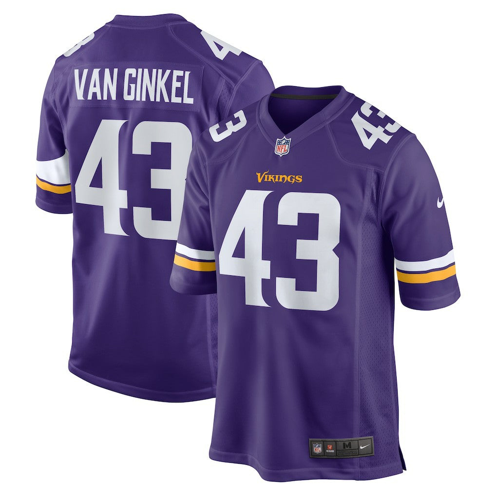 Andrew Van Ginkel  Team Game Jersey - Minnesota Vikings