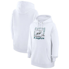 G-III 4Her by Carl Banks Women's Collage Graphic Fleece Pullover Hoodie - Philadelphia Eagles