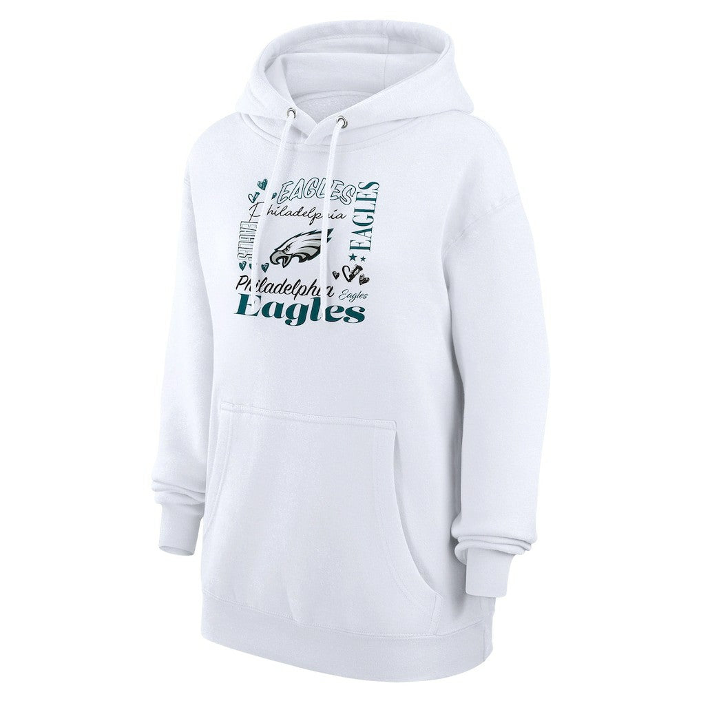 G-III 4Her by Carl Banks Women's Collage Graphic Fleece Pullover Hoodie - Philadelphia Eagles