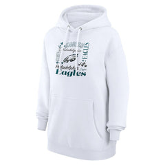 G-III 4Her by Carl Banks Women's Collage Graphic Fleece Pullover Hoodie - Philadelphia Eagles