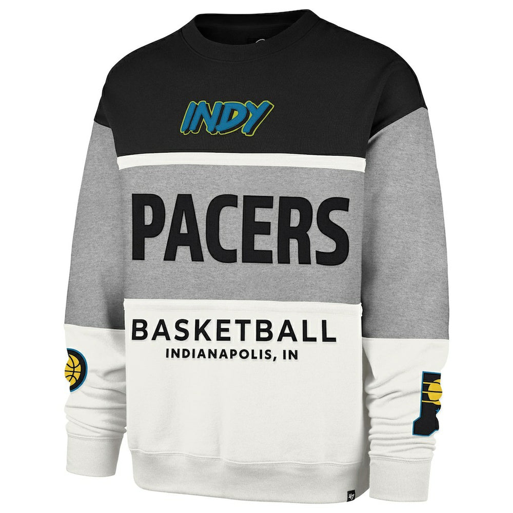 NBA Indiana Pacers '47 Unisex 2024/25 City Edition On Five Maximalist Pullover Sweatshirt