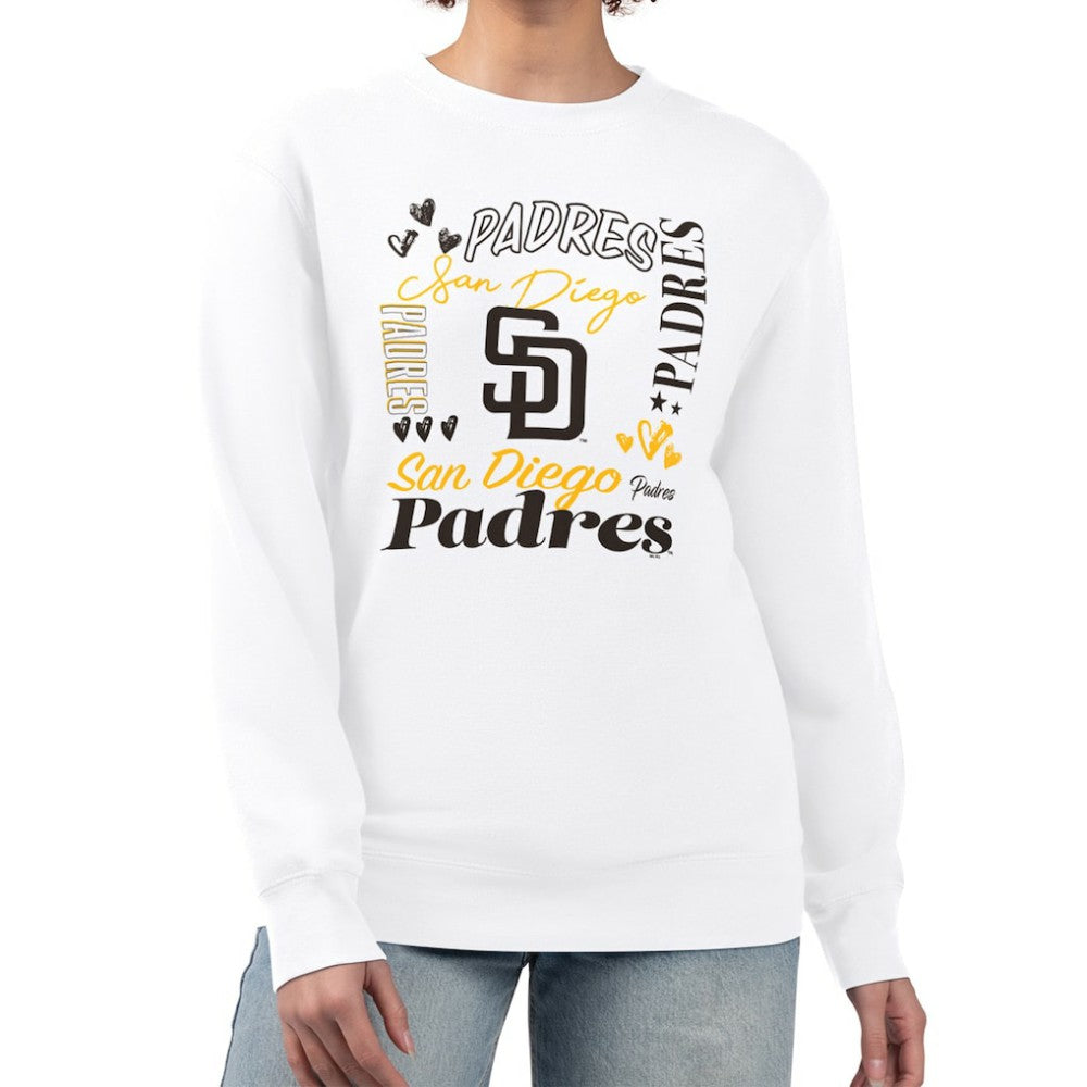MLB San Diego Padres G-III 4Her by Carl Banks Women's Collage Team Graphic Fleece Pullover Hoodie