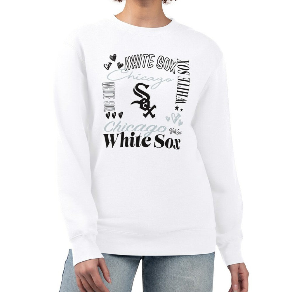 MLB Chicago White Sox G-III 4Her by Carl Banks Women's Collage Team Graphic Fleece Pullover Hoodie