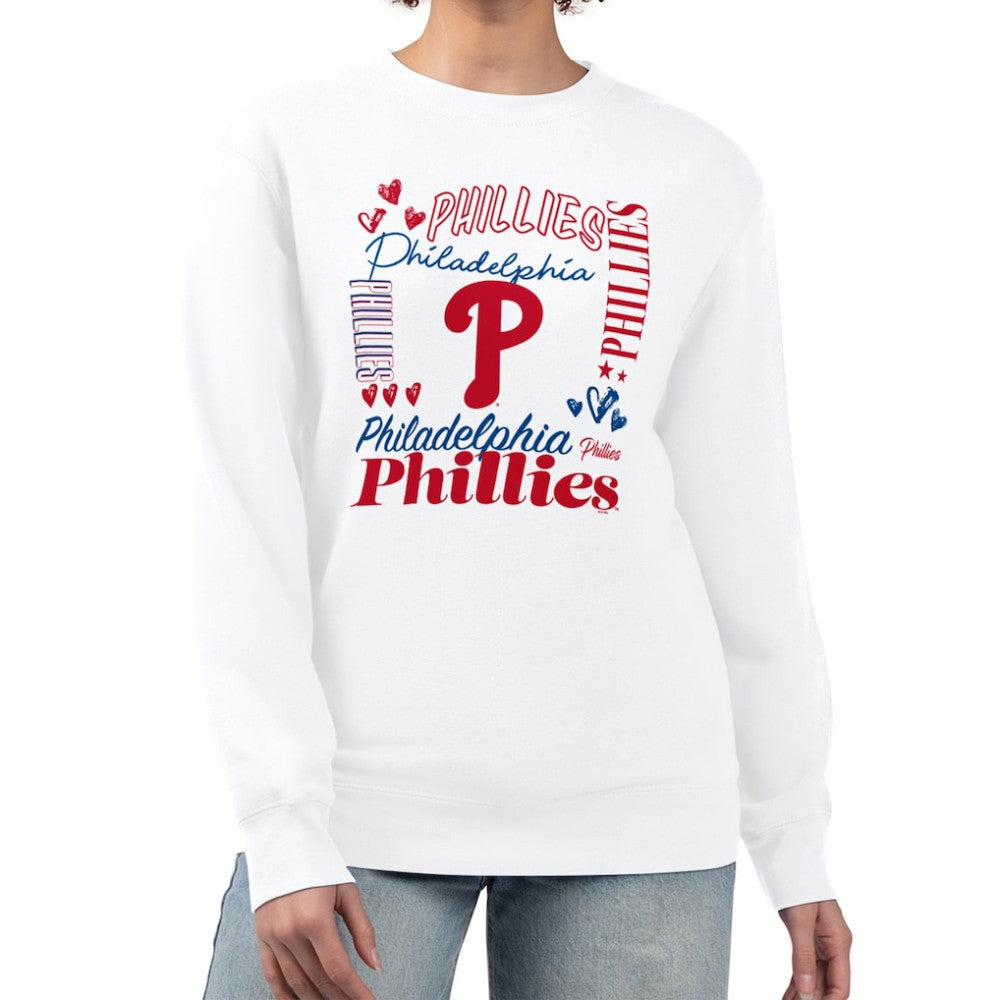 MLB Philadelphia Phillies G-III 4Her by Carl Banks Women's Collage Team Graphic Fleece Pullover Hoodie