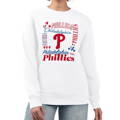 MLB Philadelphia Phillies G-III 4Her by Carl Banks Women's Collage Team Graphic Fleece Pullover Hoodie