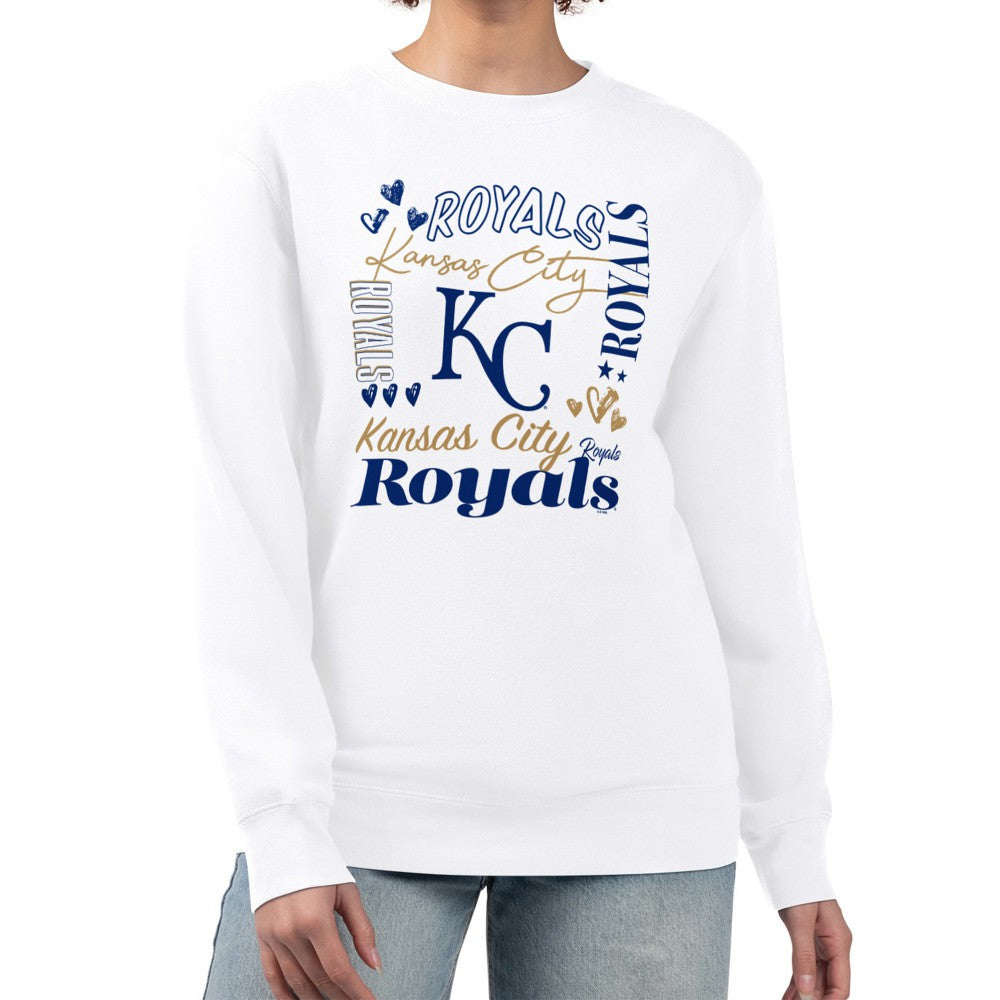 MLB Kansas City Royals G-III 4Her by Carl Banks Women's Collage Team Graphic Fleece Pullover Hoodie