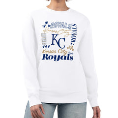 MLB Kansas City Royals G-III 4Her by Carl Banks Women's Collage Team Graphic Fleece Pullover Hoodie