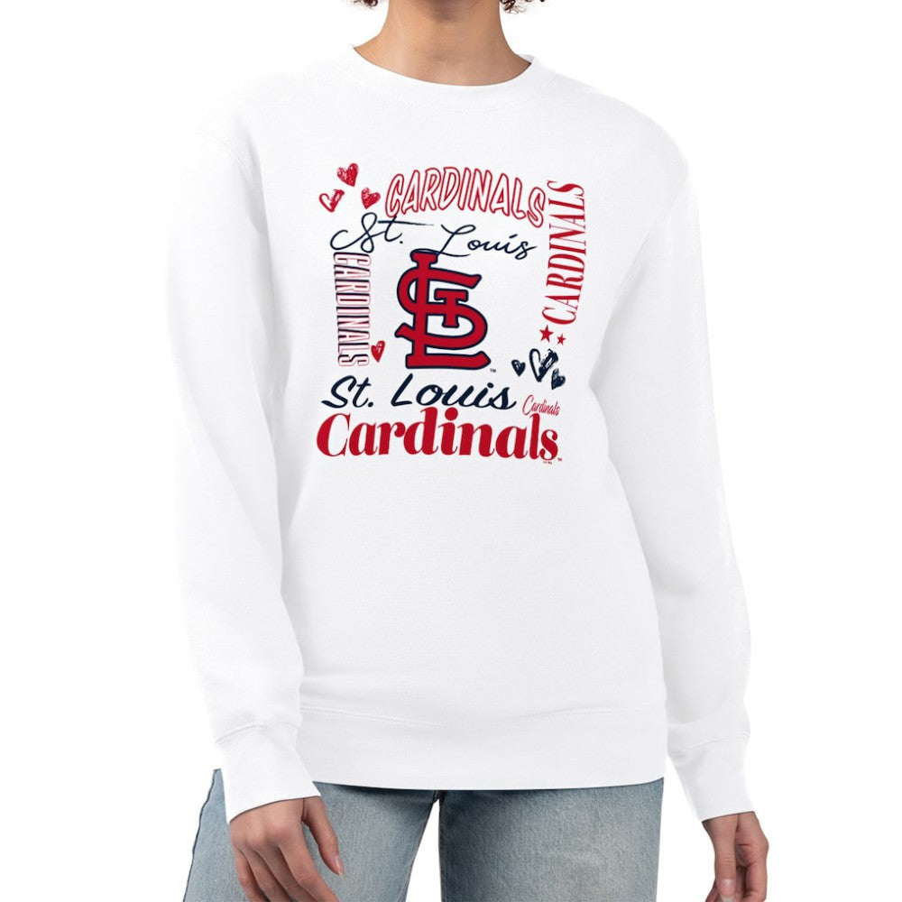MLB St. Louis Cardinals G-III 4Her by Carl Banks Women's Collage Team Graphic Fleece Pullover Hoodie