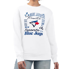 MLB Toronto Blue Jays G-III 4Her by Carl Banks Women's Collage Team Graphic Fleece Pullover Hoodie