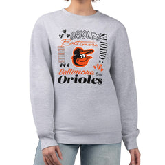 MLB Baltimore Orioles G-III 4Her by Carl Banks Women's Collage Team Graphic Fleece Pullover Hoodie