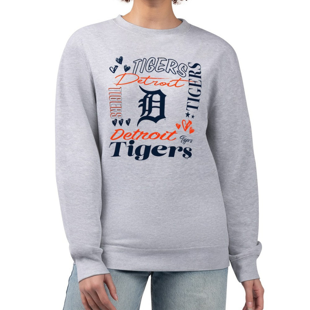 MLB Detroit Tigers G-III 4Her by Carl Banks Women's Collage Team Graphic Fleece Pullover Hoodie