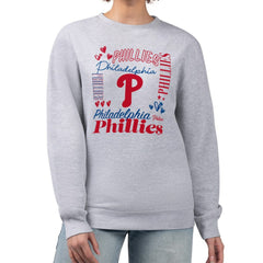 MLB Philadelphia Phillies G-III 4Her by Carl Banks Women's Collage Team Graphic Fleece Pullover Hoodie